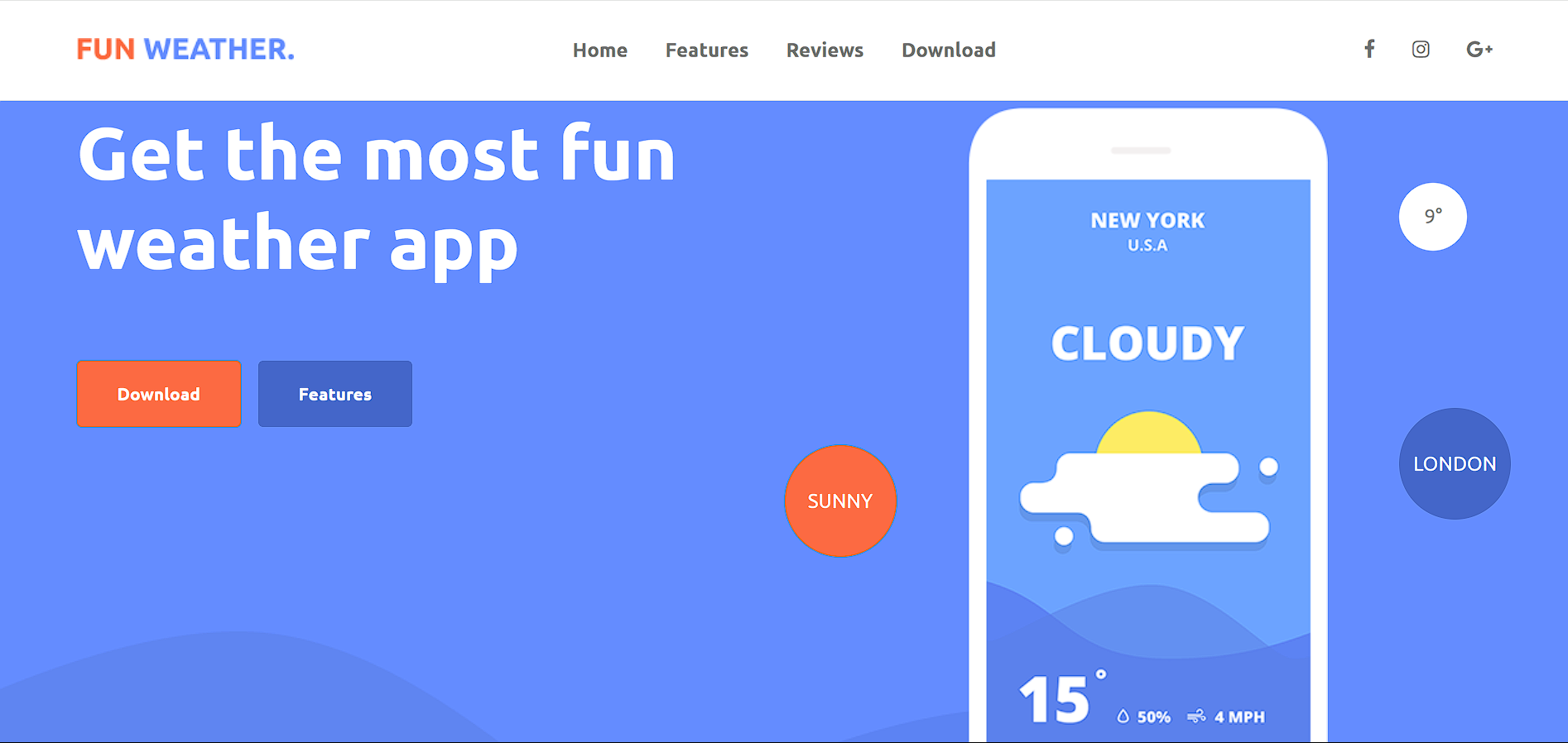 landing page